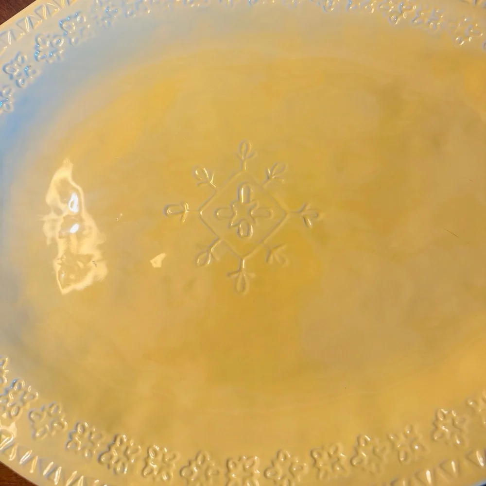 Pottery Barn Charlotte 16” Egg Shaped Platter